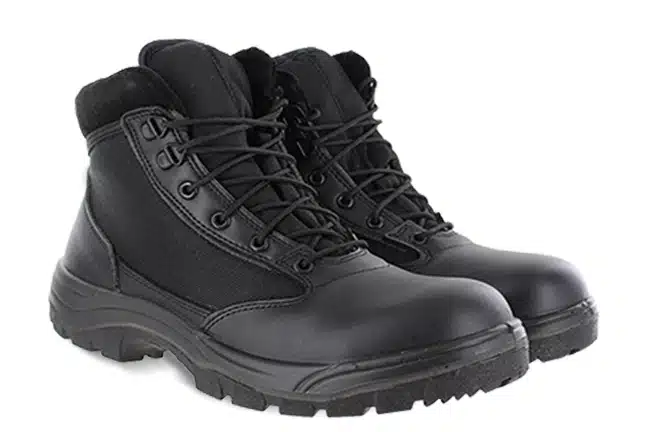 Work Zone S677 (Blk) Steel Toe, Slip-Resistant, Electrical Hazard 6" Boot Black