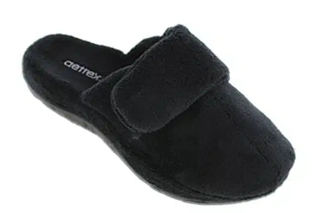 Aetrex Mandy FE200 BLK Black Slippers Single