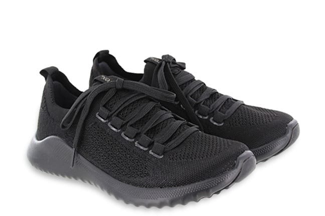 Aetrex Carly AS110 BLKBLK Black/Black Sneakers Pair