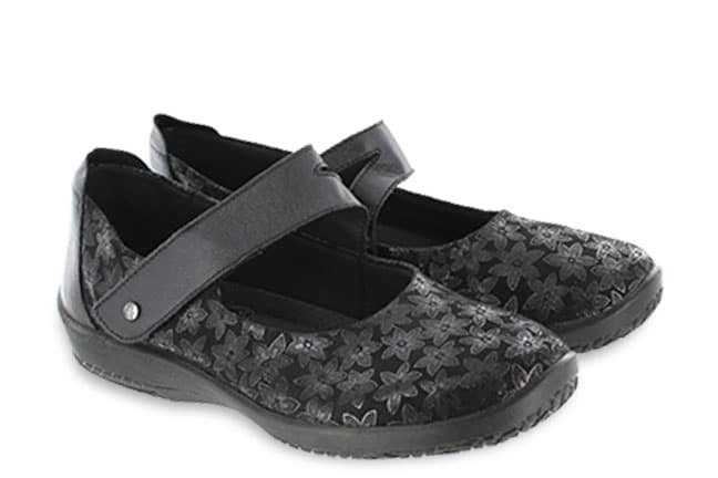 Arcopedico Cosmo Black Agatha 4855-E90 White-Multi Shoes Pair