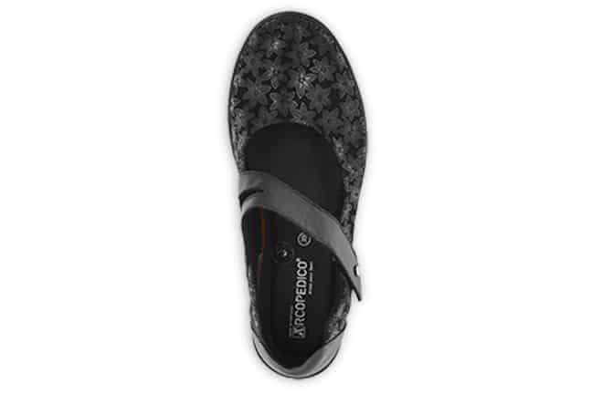 Arcopedico Cosmo Black Agatha 4855-E90 White-Multi Shoes Top