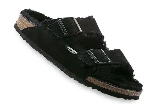 Birkenstock Arizona Shearling 0752661 Black Sandals Single