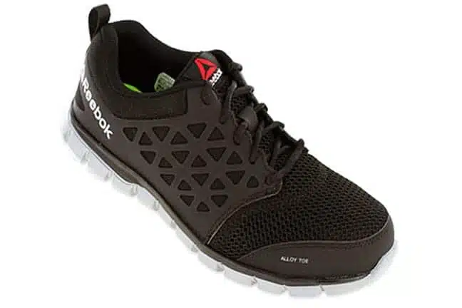 Reebok Work Sublite Cushion Work RB4041 BLK Black Athletic Work Oxfords Single
