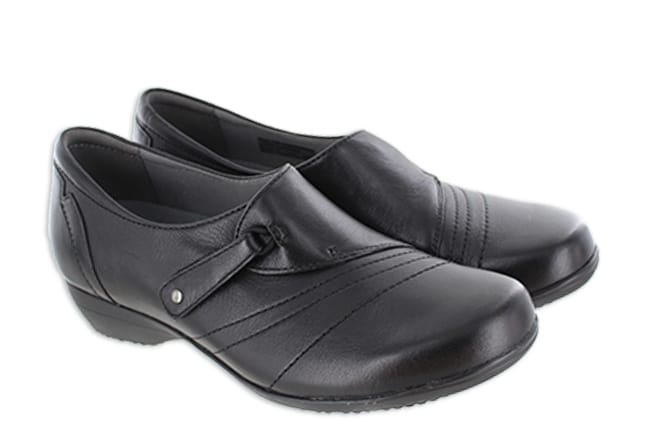Dansko Franny 5500-020200 Black Shoes Pair