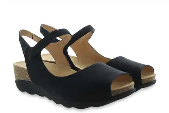 Dansko Marcy 1511-470200 Black Sandals Pair