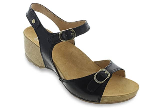 Dansko Tricia 1709-501600 Black Sandals Single