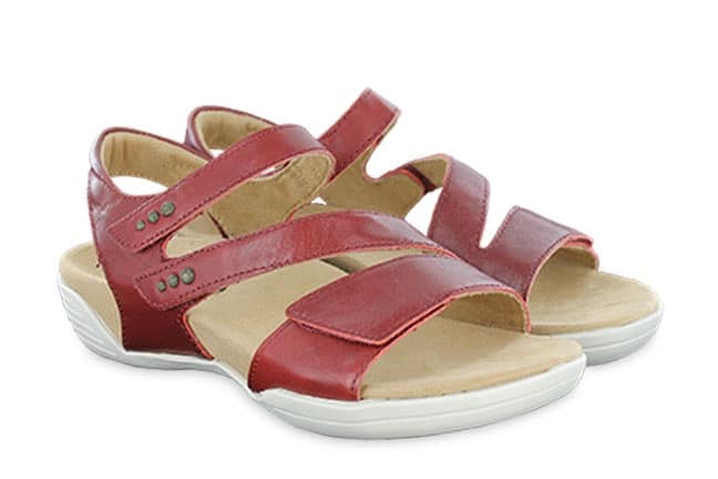 Hälsa Denia A1020-104 Red Sandals Pair