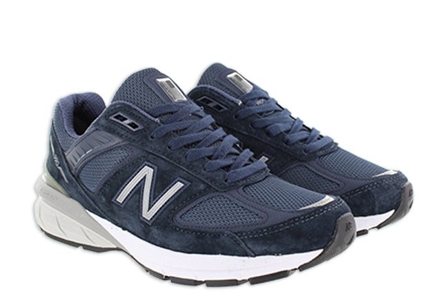 New Balance 990 V5 W990NV5 Navy Shoes Pair