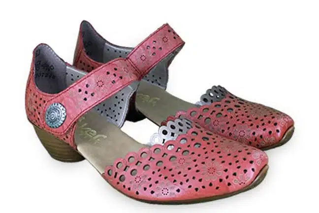 Rieker Mirjam 43753-33 Red Mary Jane Shoes Pair