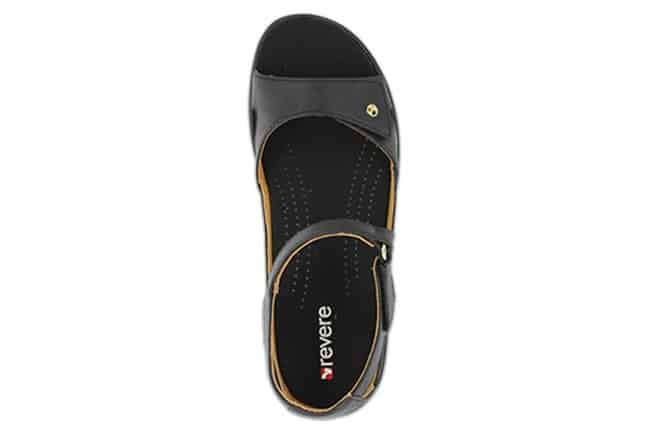 Revere Portofino PORTOFINO ONYX Black Sandals Top