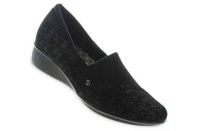 Revere Naples NAPLES MDNGHT Black Wedge Loafers Single