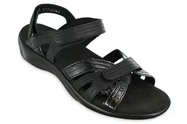 SAS Pier 3737-831 Black Sandals Single