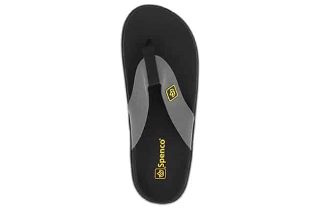Spenco Pure 39-852 Black Flip-Flops Top