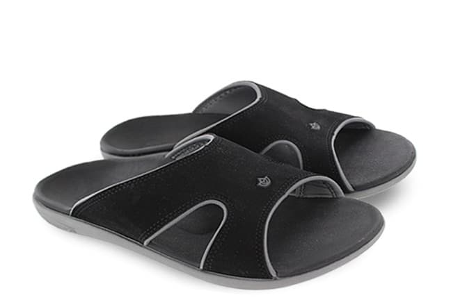 Spenco Kholo Plus 20-003 WIDE Black Slide-Sandals Pair