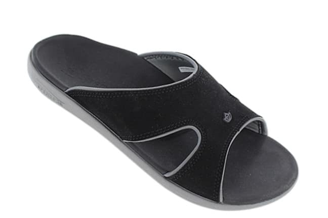 Spenco Kholo Plus 20-003 WIDE Black Slide-Sandals Single