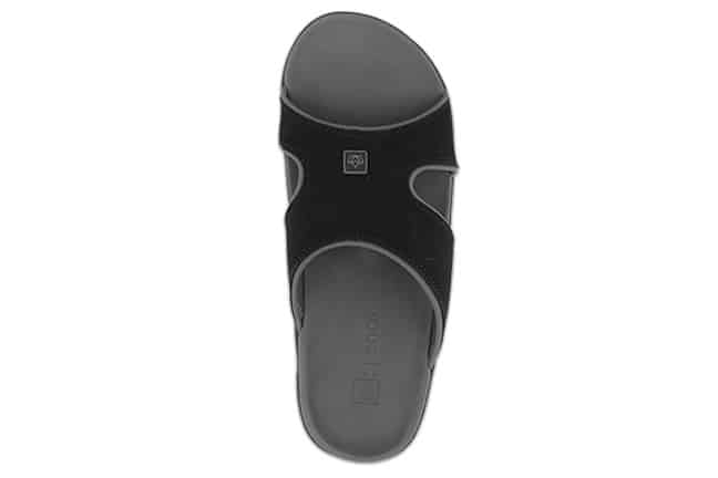 Spenco Kholo Plus 20-004 WIDE Black Slide-Sandals Top