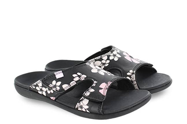 Spenco Kholo 2 Luau Black Women's Adjustable Strap Slide-Sandals