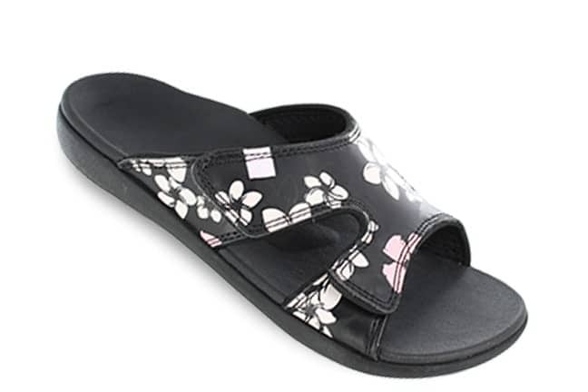 Spenco Kholo 2 Luau 20-206 Black Slide-Sandals Single