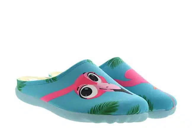 Flexus by Spring Step MissBeaks MIISSBEAKS-T Teal Slippers Pair