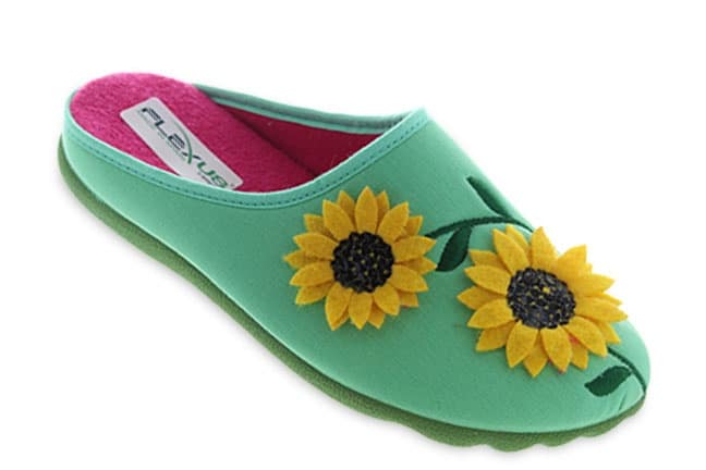 Flexus by Spring Step Sunflastic SUNFLASTIC-GR Green Slippers Single