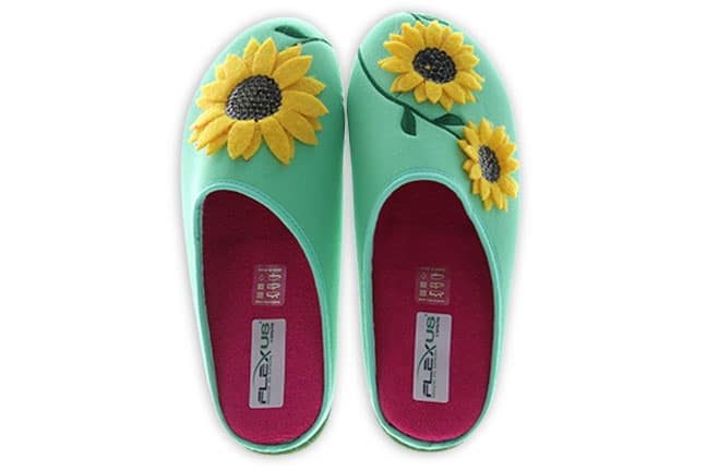 Flexus by Spring Step Sunflastic SUNFLASTIC-GR Green Slippers Top Pair