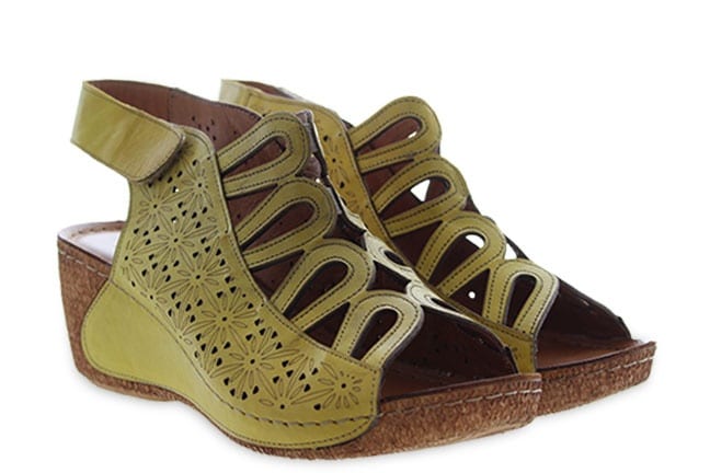 Spring Step Inocencia INOCENCIA-Y Yellow Sandals Pair