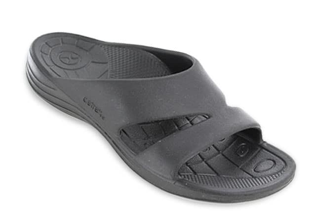 Aetrex Bali L9000M Black Slide-Sandals Single