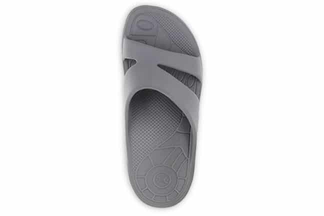 Aetrex Bali L9001W Grey Slide-Sandals Top