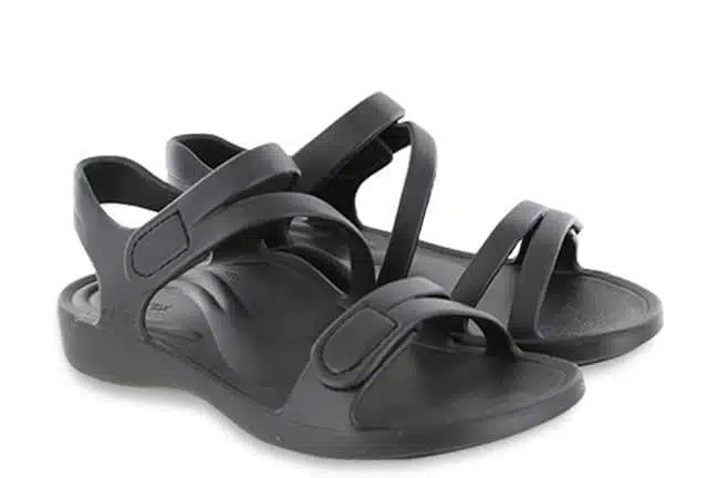 Aetrex Jillian Sport L8000-BLK Black Sandals Pair