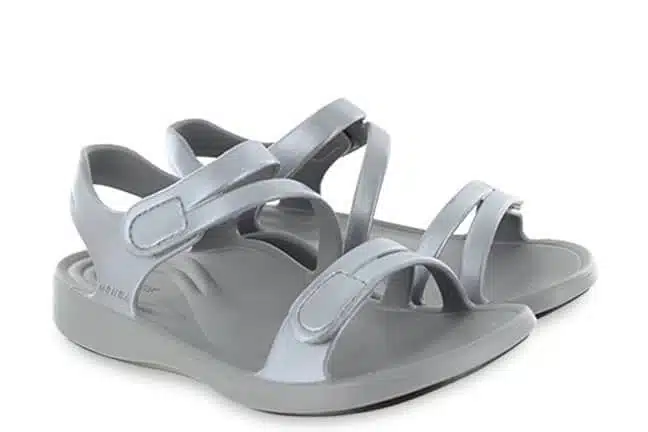 Aetrex Jillian Sport L8006-GRY Grey Sandals Pair