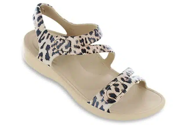 Aetrex Jillian Sport L8004 Leopard Sandals Single