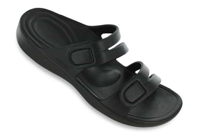 Aetrex Janey Sport L9500-BLK Black Sandals Single
