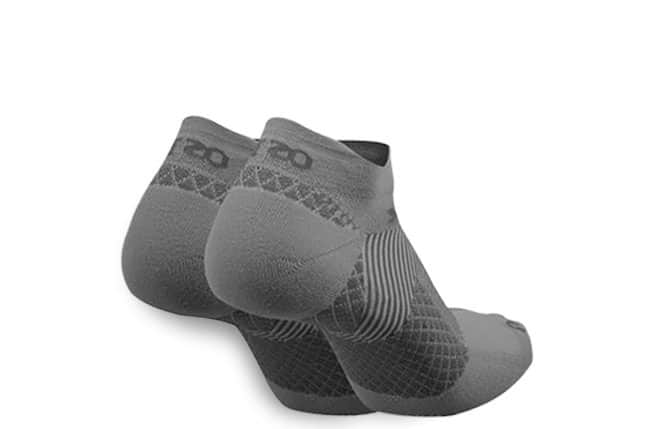 OS1st FS4 Plantar Fasciitis Compression Socks [XL] OS1-34547G 3 Grey Socks Back