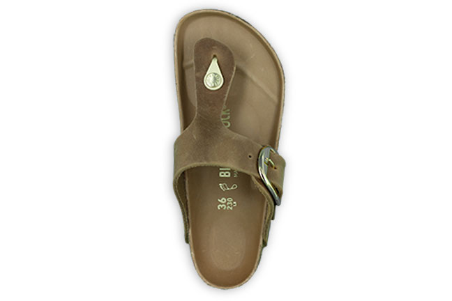 Birkenstock Gizeh Big Buckle (Regular) 1018745 Cognac Sandals Top