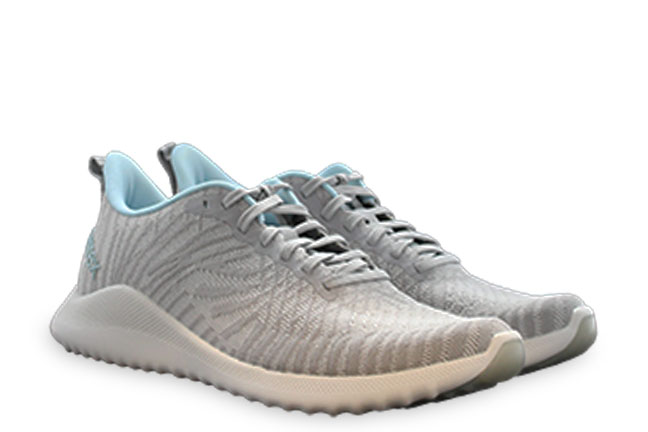 Aetrex Emery AS166W Grey Shoes Pair