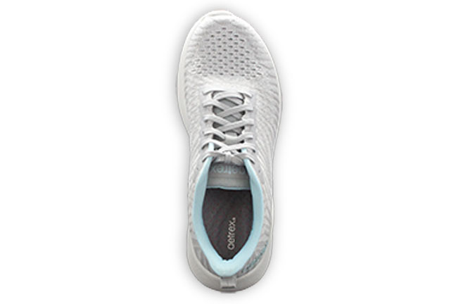 Aetrex Emery AS166W Grey Shoes Top