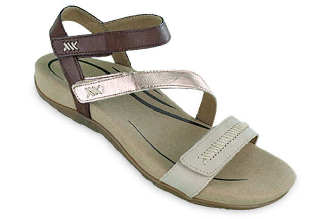 Aetrex Gabby SE312W Beige Sandals Single
