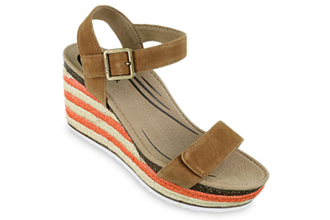Aetrex Sydney EW753W Brown Sandals Single