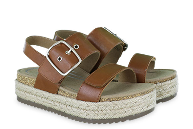 Aetrex Vania CP102W Brown Casual Sandals Pair