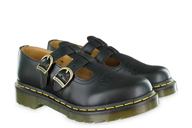 Dr. Martens 8065 Smooth R12916001 Black Mary Jane Shoes Pair