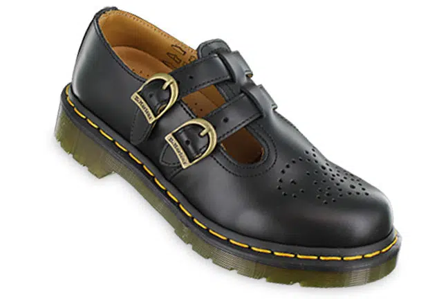 Dr. Martens 8065 Smooth R12916001 Black Mary Jane Shoes Single