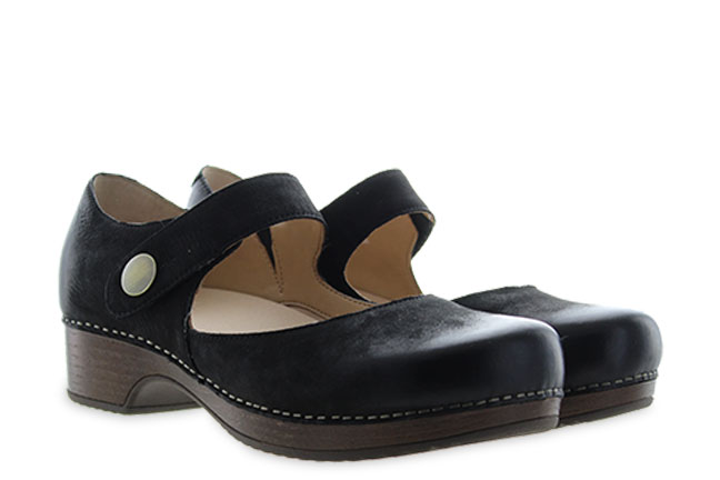 Dansko Beatrice 9423-477800 Black Mary Jane Shoes Pair