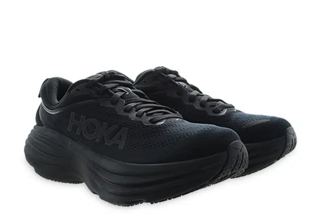 Hoka Bondi 8 1127954 BBLC Black Sneakers Pair