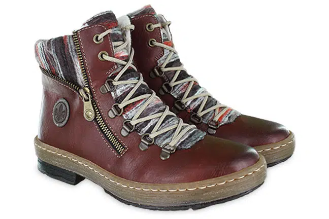 Rieker Felicitas Z6741-55 Red Boots Pair