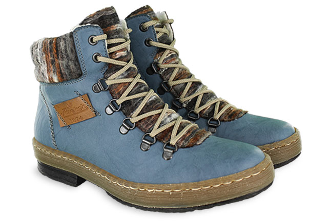 Rieker Felicitas Z6743-14 Blue Boots Pair