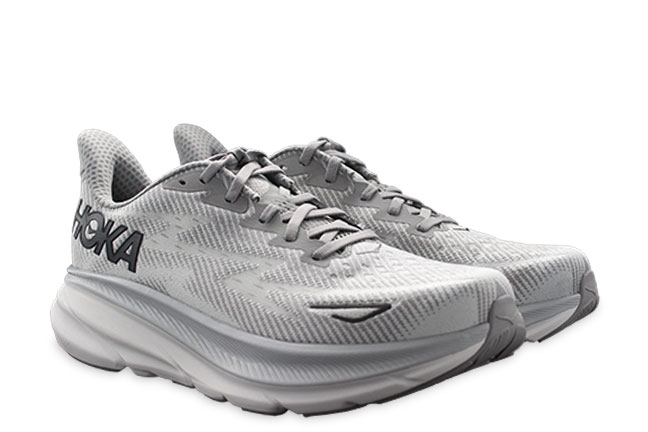 Hoka Clifton 9 1132210 HMBC Grey Sneakers Pair