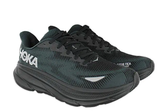 Hoka Clifton 9 GTX 1141470 BBLC Black Sneakers Pair