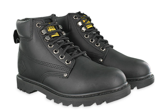 Work Zone N611 N611 Black 6" Boots Pair