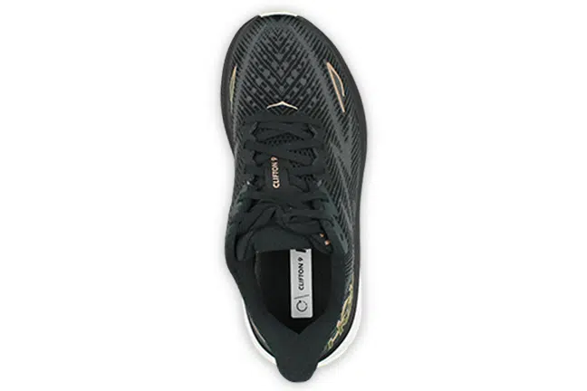 Hoka Clifton 9 1132211 BRGL Black Sneakers Top