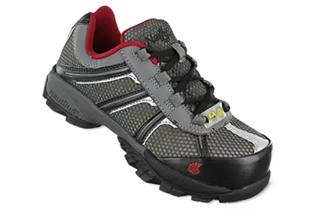 Nautilus N1343 Grey Leather/Mesh Athletic Shoes Single